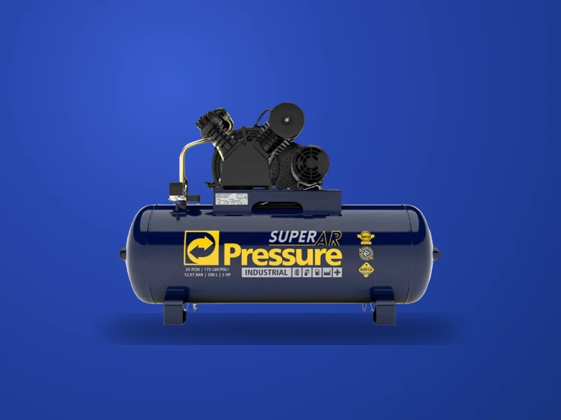 Compressor de ar industrial para locação