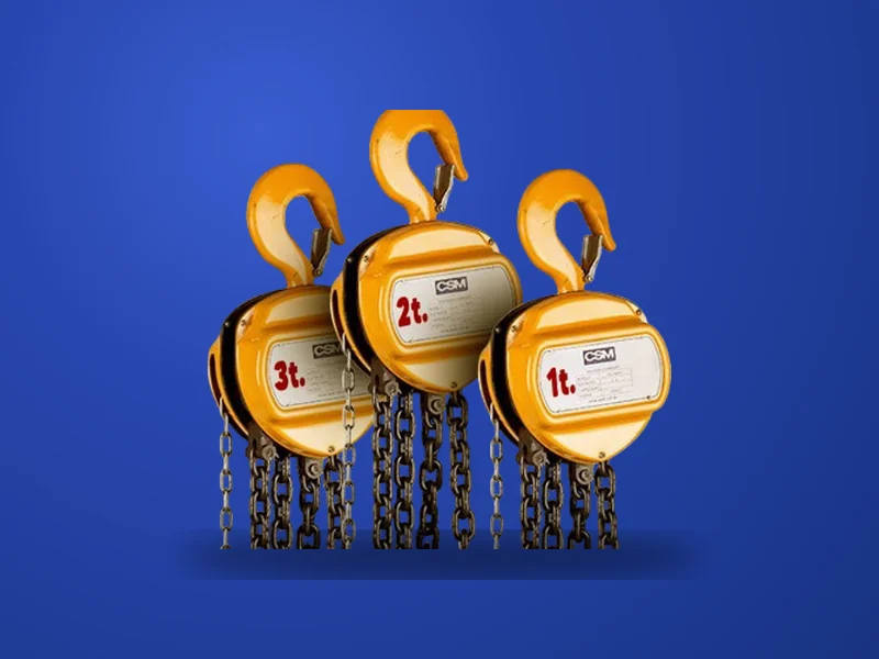 Talhas de 1, 2 e 3 toneladas para locação